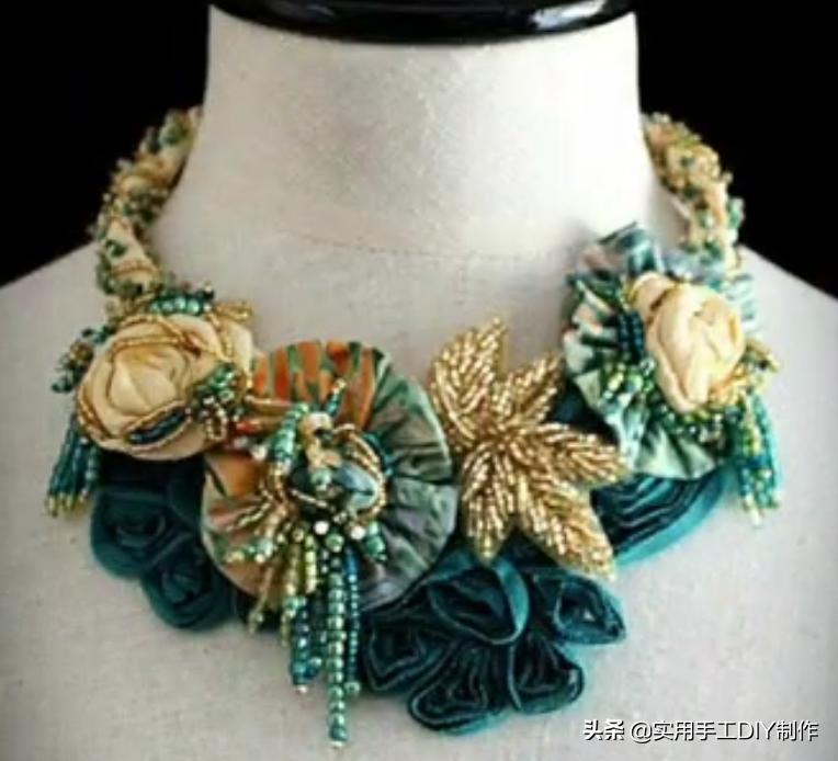 颈饰diy教程,漂亮的颈部装饰品