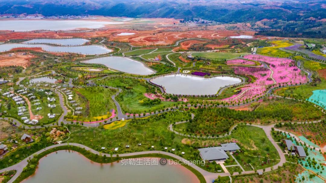 云南最美小镇图片,云南太平湖森林公园花海