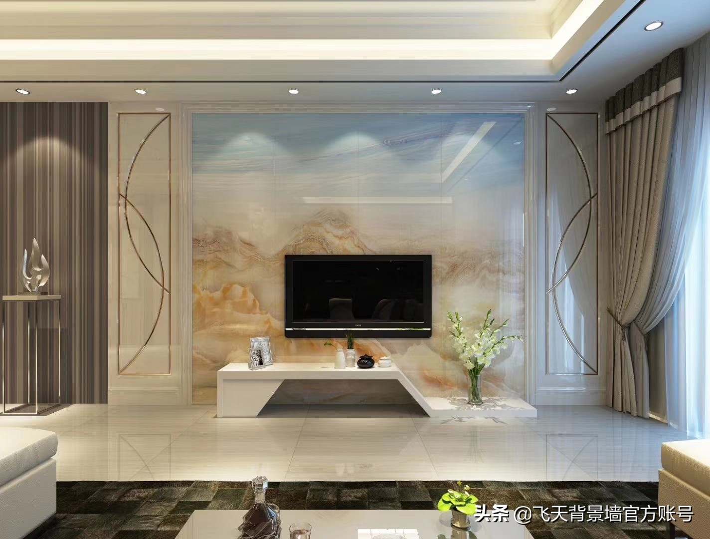 客厅背景墙怎么做才大气,客厅最上档次的背景墙