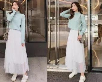 衬衣搭配纱裙方法,小个穿什么样的纱裙显瘦