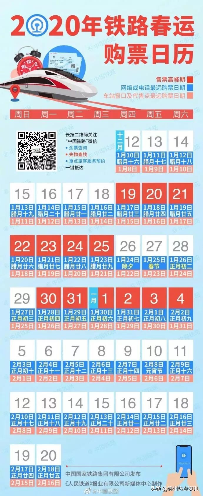 重磅！昌赣高铁首次加入春运！明起江西这些地方可购*春买**运火车票