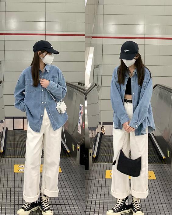 长款牛仔外套怎么搭配好看,牛仔外套的搭配也是比较简单的