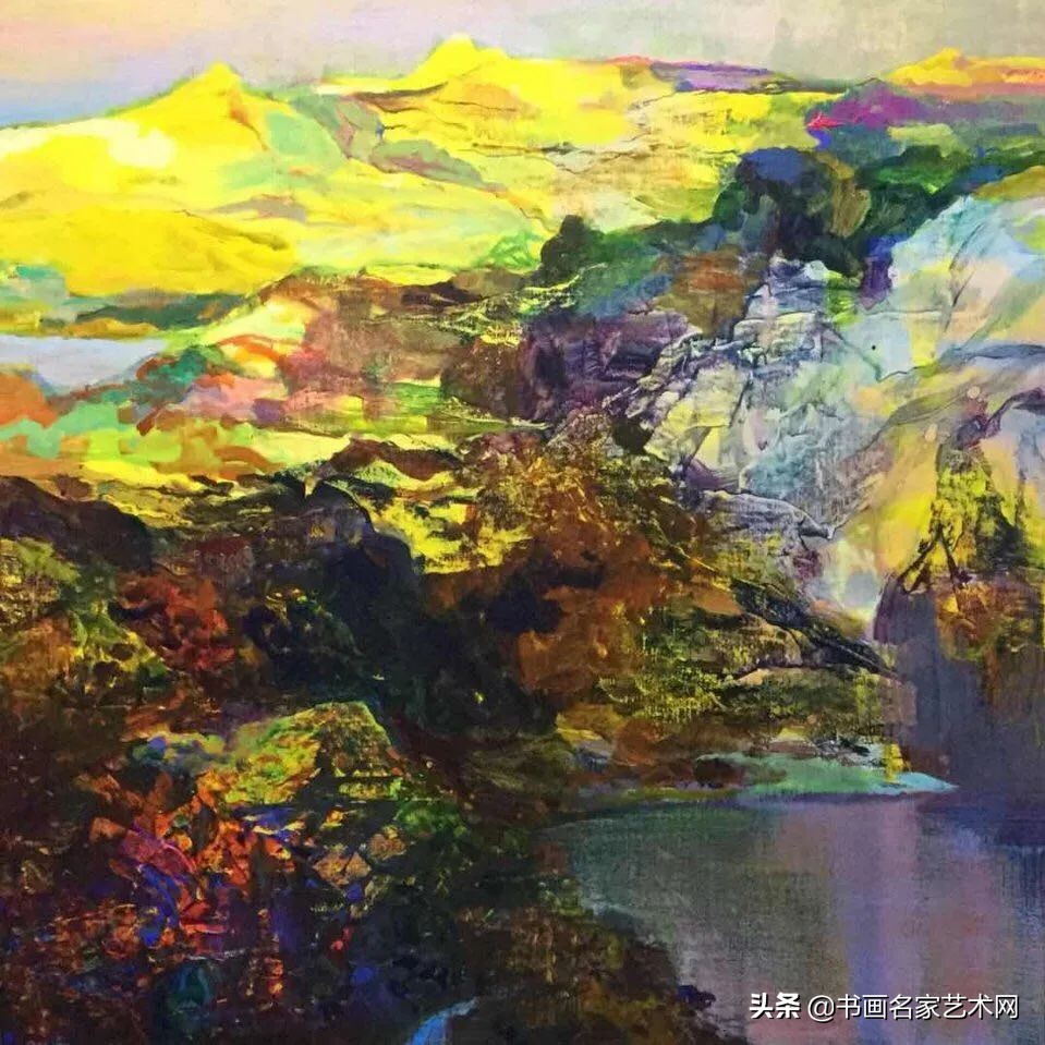 杨兴雅意向山水油画作品欣赏,艺术中国杨建宏绘画作品鉴赏