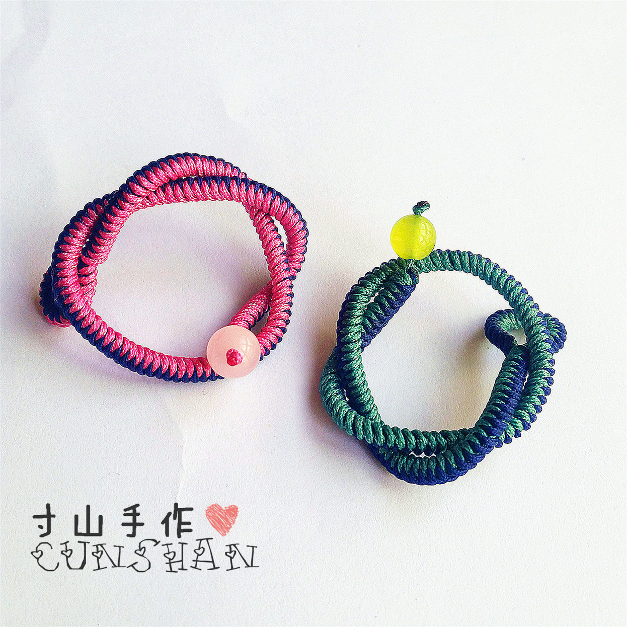 100种编弹性手链绳结的打法,文玩手串单绳打结方法