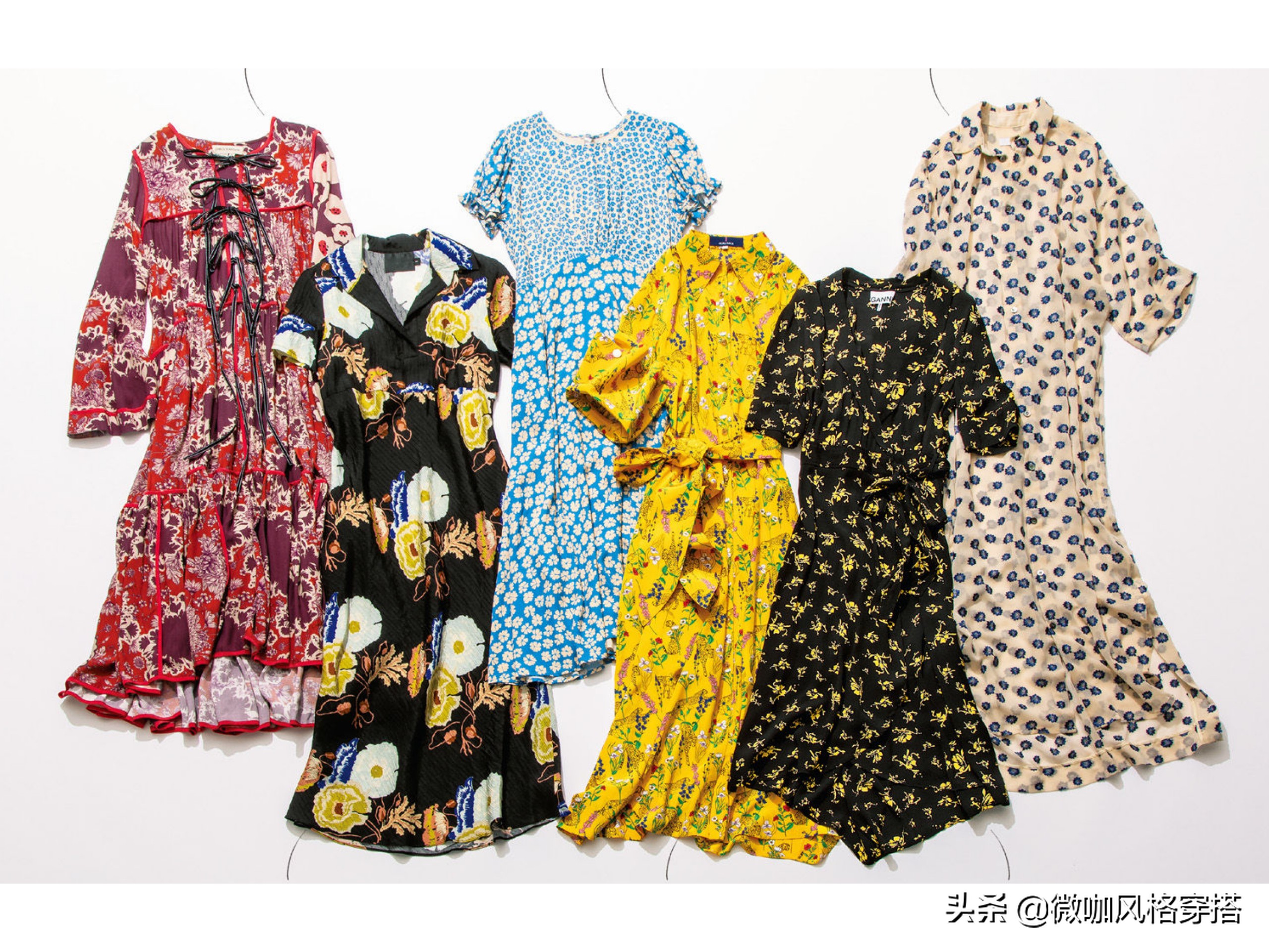 碎花连衣裙撞衫,碎花裙穿搭的正确模式穿出高级感