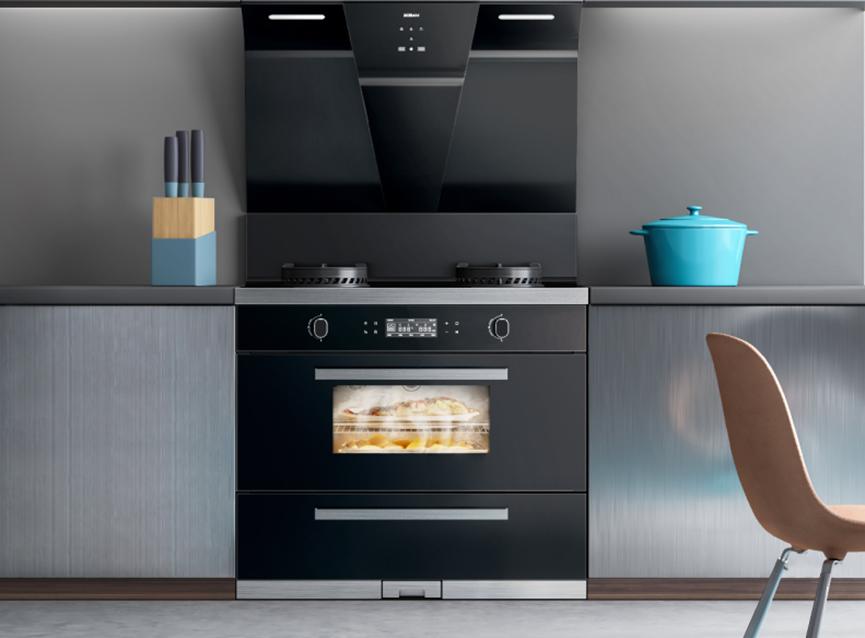 老板电器旗舰店集成油烟机蒸箱款,老板厨电中国新厨房