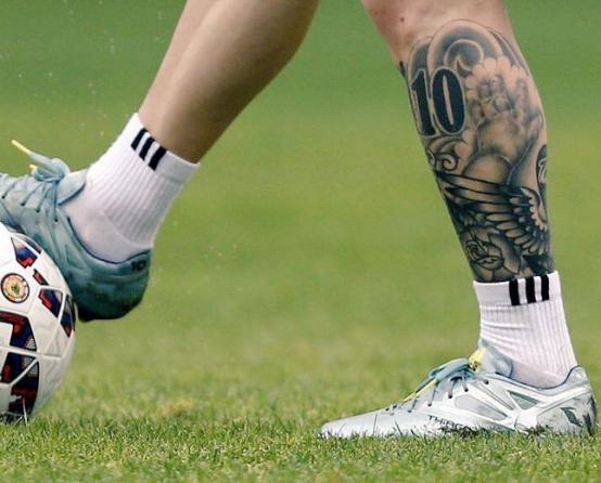 梅西纹身图案大全,巨星纹身