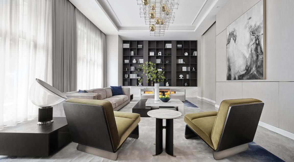 苏州度假型会所装修设计,意式轻奢会所设计