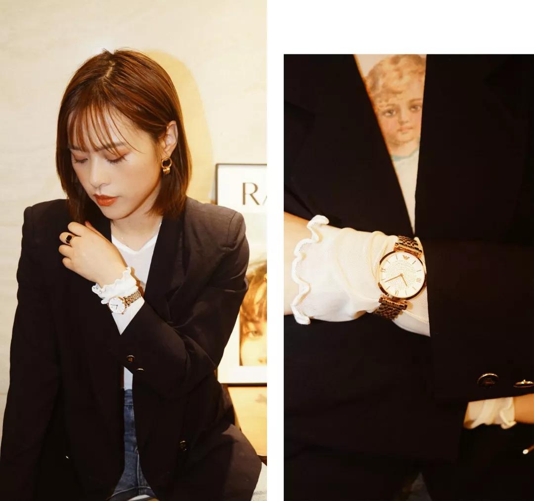 基础款单品搭出时髦感,基本款穿出时髦感