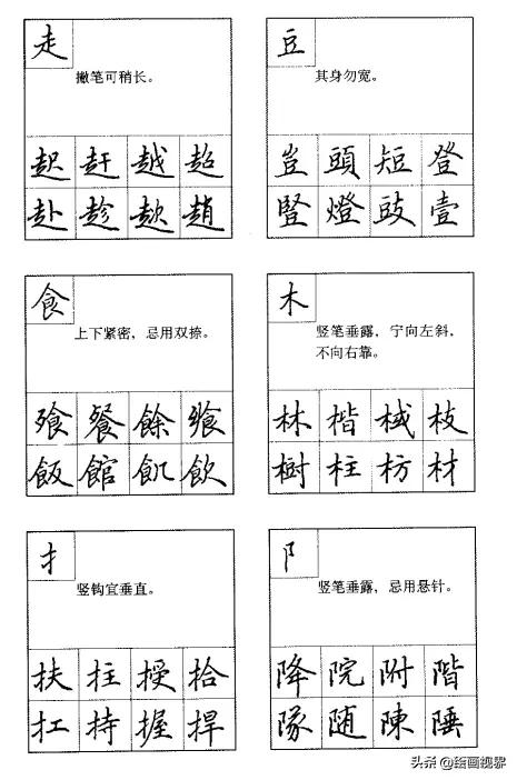 钢笔字写得好看的技巧,钢笔字入门教学点的写法