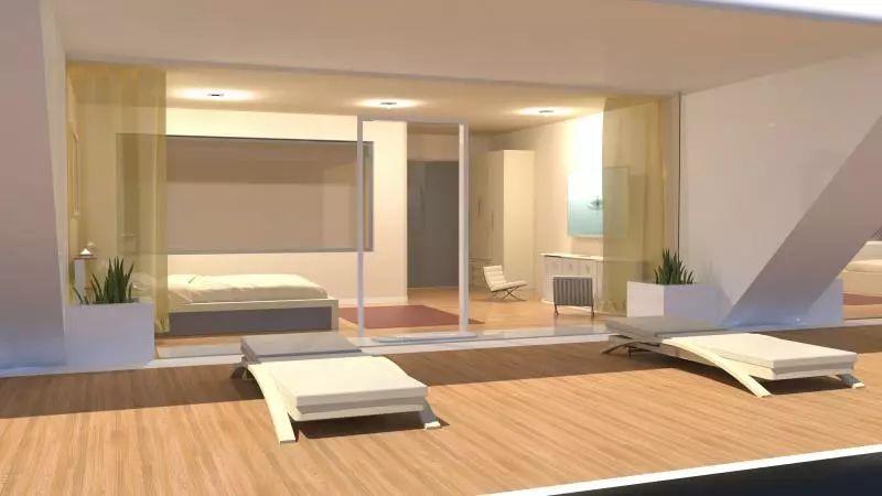 他在海上，建了一栋水上“金字塔”，里面有豪宅，还有飞碟