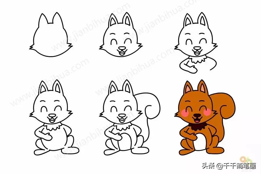 3-6岁儿童动物画入门教程,幼儿园动物画大全最简单