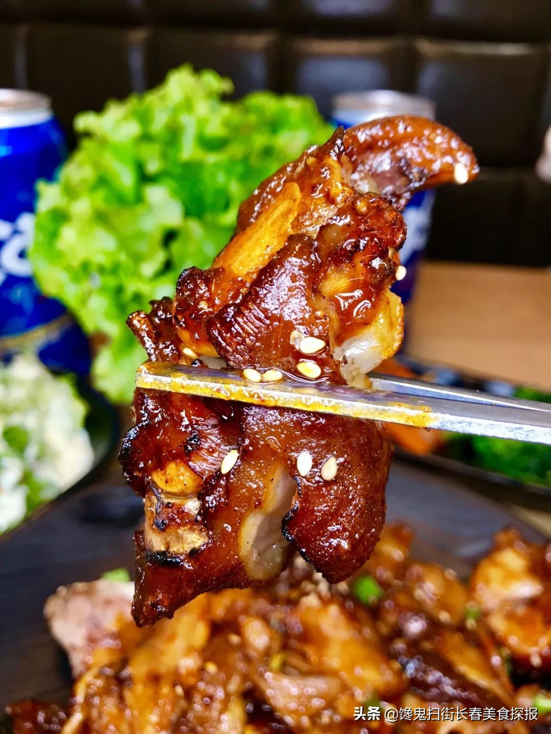 超好吃的烤大猪蹄子,长春最火的烤猪蹄