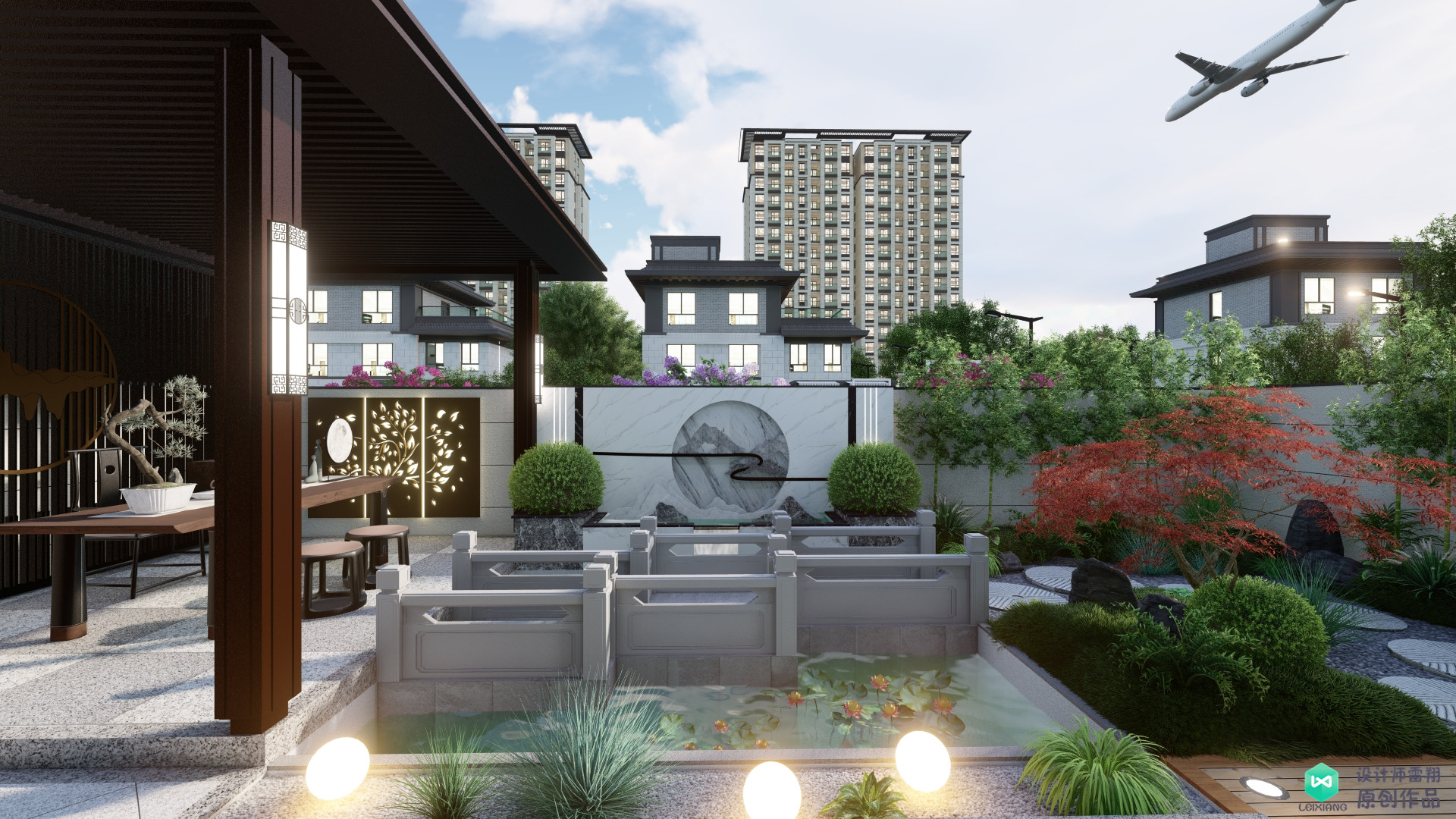 改造新中式极简轻奢风格小院,新中式小院设计实景图100例