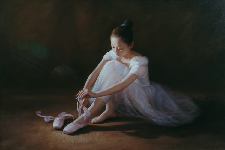 纯真无邪儿童画作展示及解读,谭建武油画人物作品欣赏