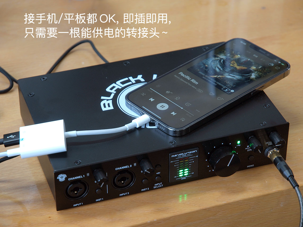 黑狮声卡2x2开箱,黑狮revolution2x2声卡调试