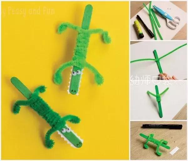 幼儿园用扭扭棒制作竹节虫,扭扭棒幼儿园简单玩法