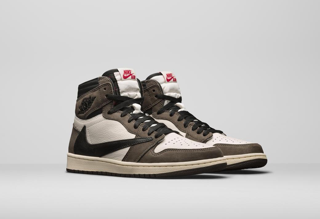 travisscott上脚的aj1,travisscottaj1倒钩