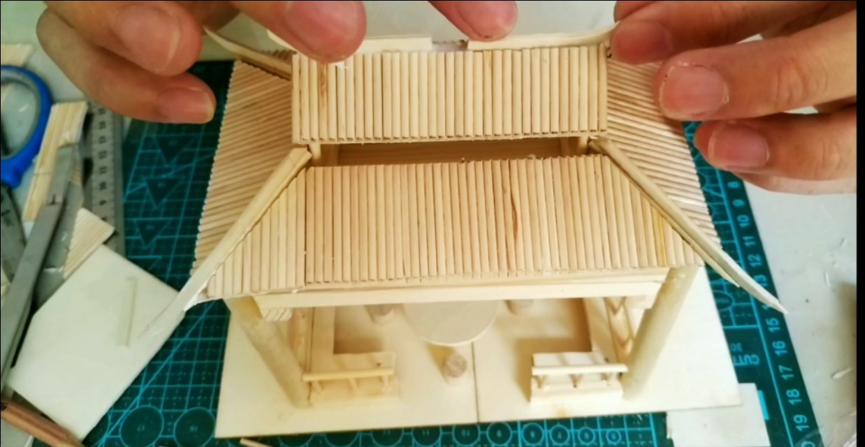 简单凉亭制作手工,木制凉亭小制作