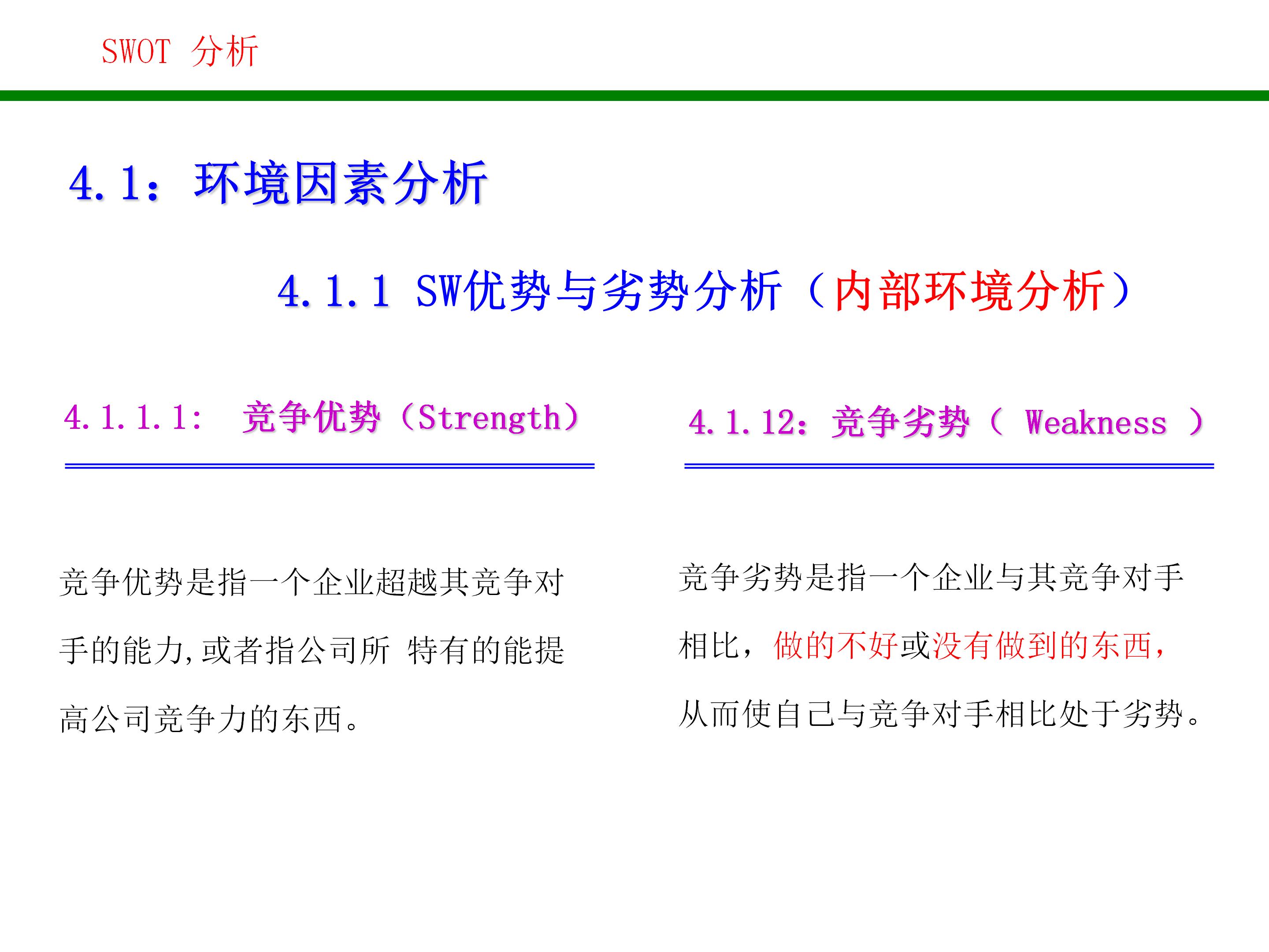 swot战略管理分析方法,对自己做swot分析和战略规划