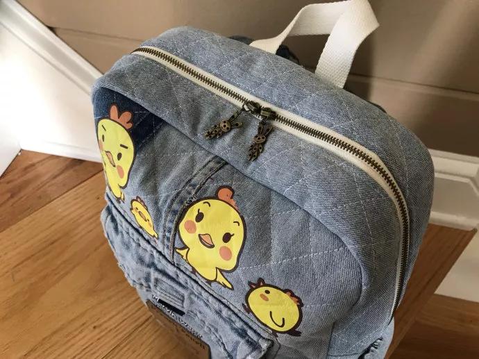 旧牛仔裤的废物利用改造,牛仔裤改双肩背包教程