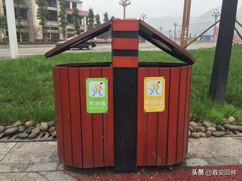 大型垃圾桶分类,户外分类垃圾桶二合一