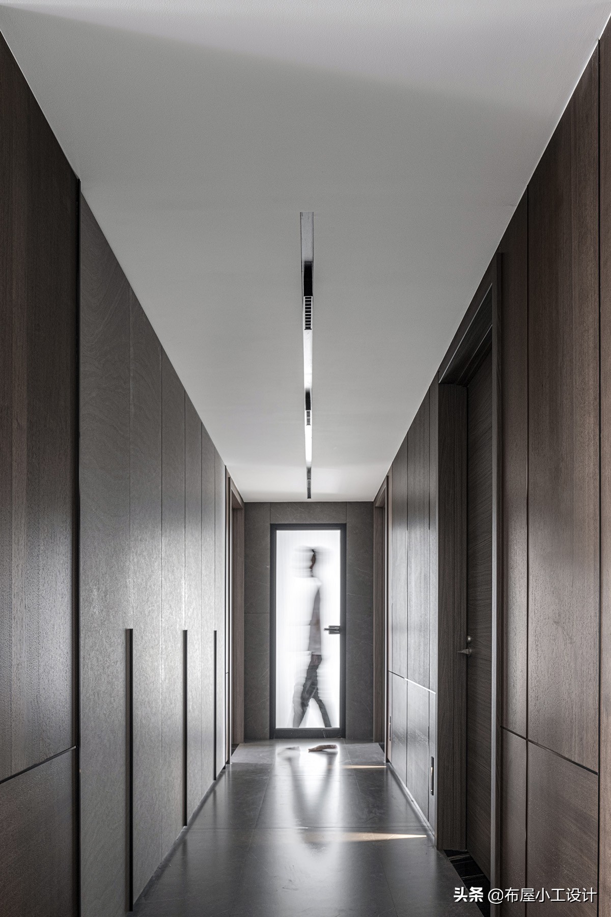 极简原木风别墅胡桃木,极简胡桃木风格全屋效果图