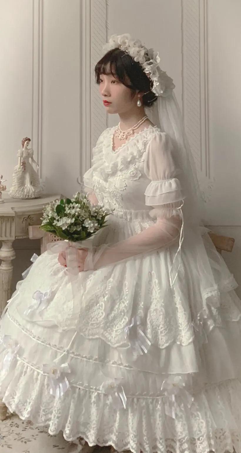 日常lo裙推荐素色花嫁,花嫁款lo裙