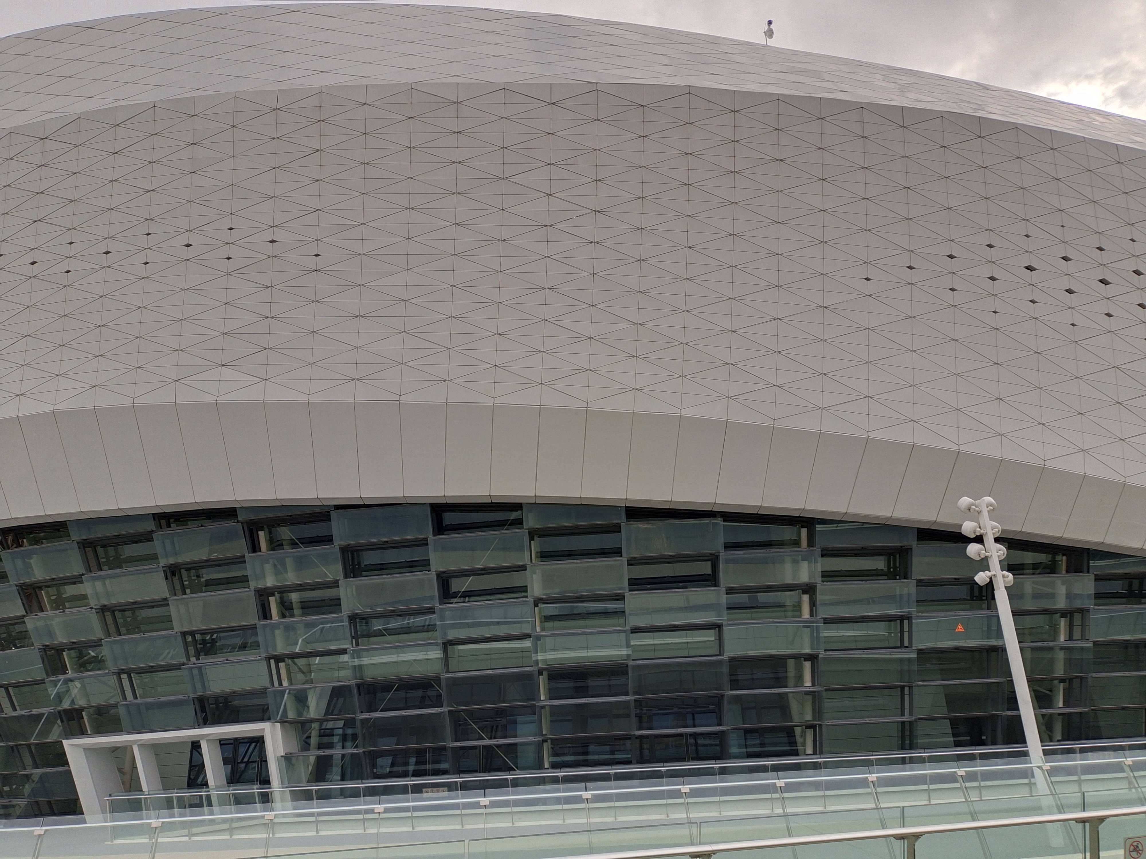 晋江市第二体育中心参观,晋江市第二体育馆全景