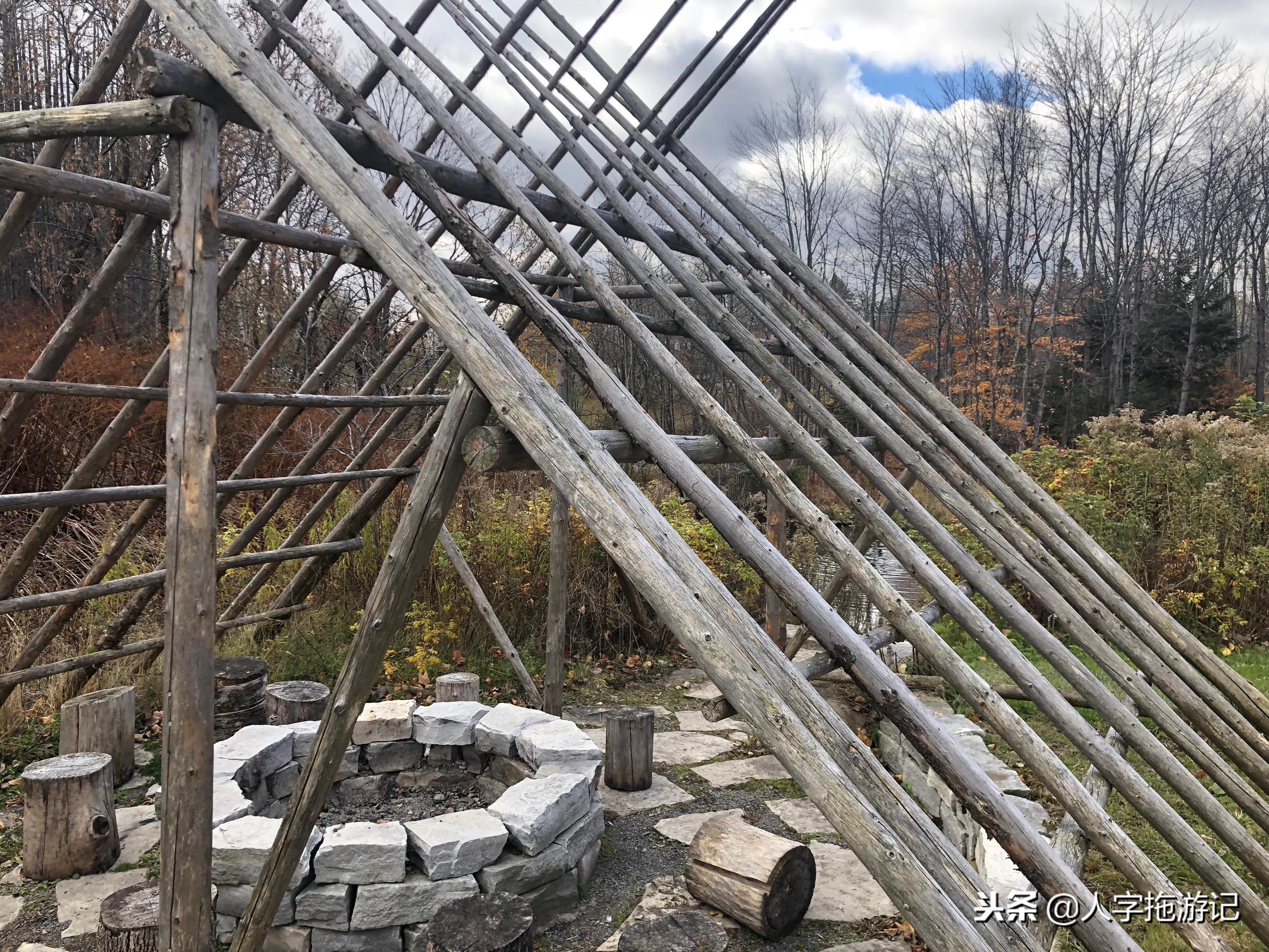 冬日极客，加拿大Wendake穿着狼爪去狼族