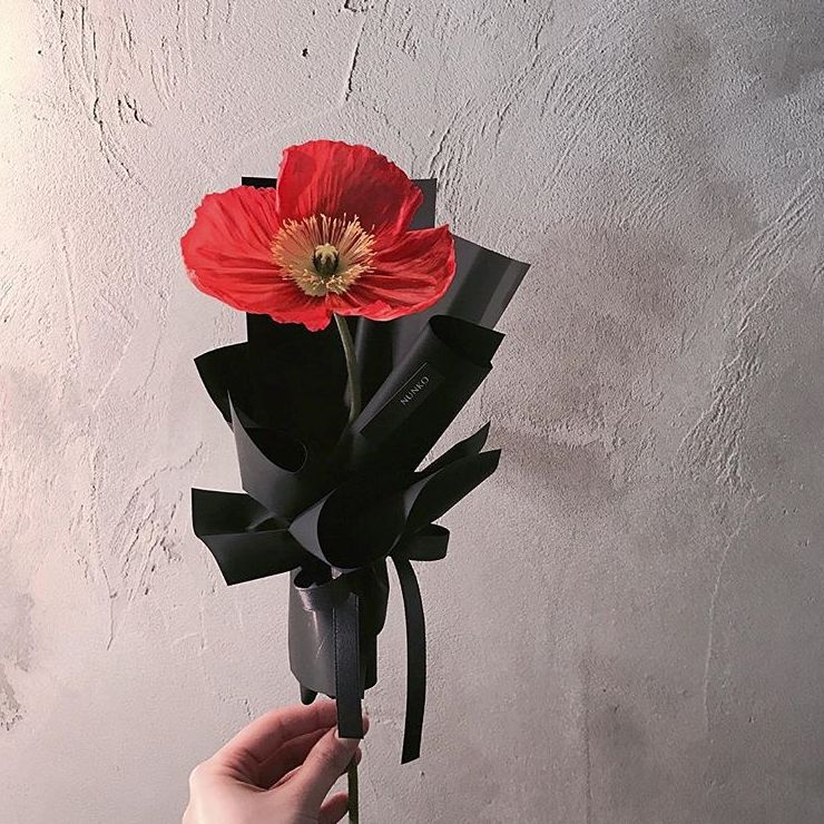 单支花束图片送女朋友,单支玫瑰花束怎么包装赶紧学起来