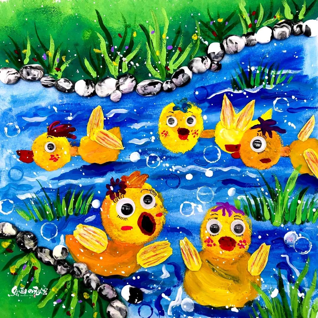 小鸭子游啊游啊游上了岸,小鸭子游啊游公益广告