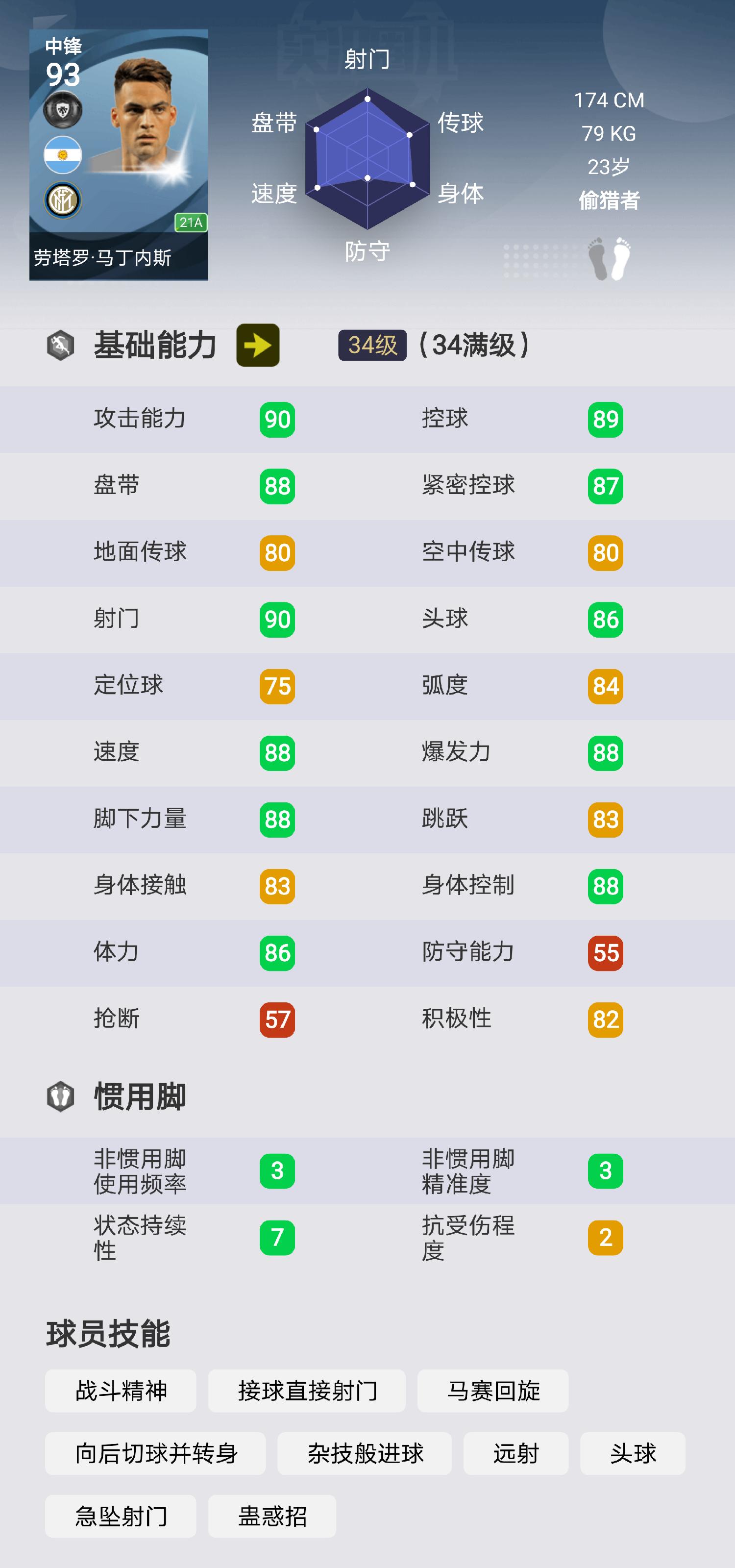 实况足球手游普黑中锋排名,实况足球2024中锋排行前10
