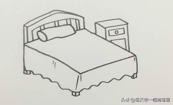 男孩卧室简笔画图片大全,儿童卧室简笔画图画大全