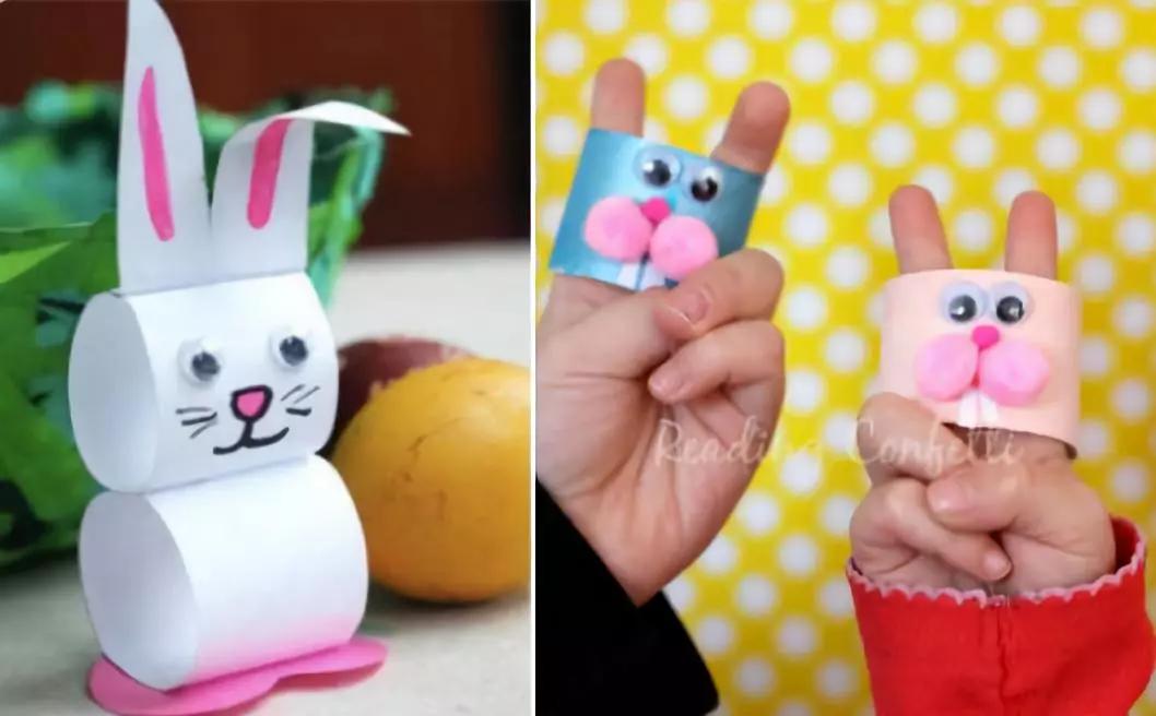 小兔子气球灯笼手工制作幼儿园,黏土小兔子手工教程简单又可爱