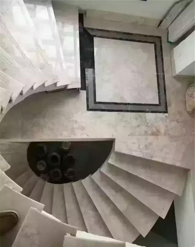 旋转楼梯石材量尺,旋转楼梯的石材做法大全