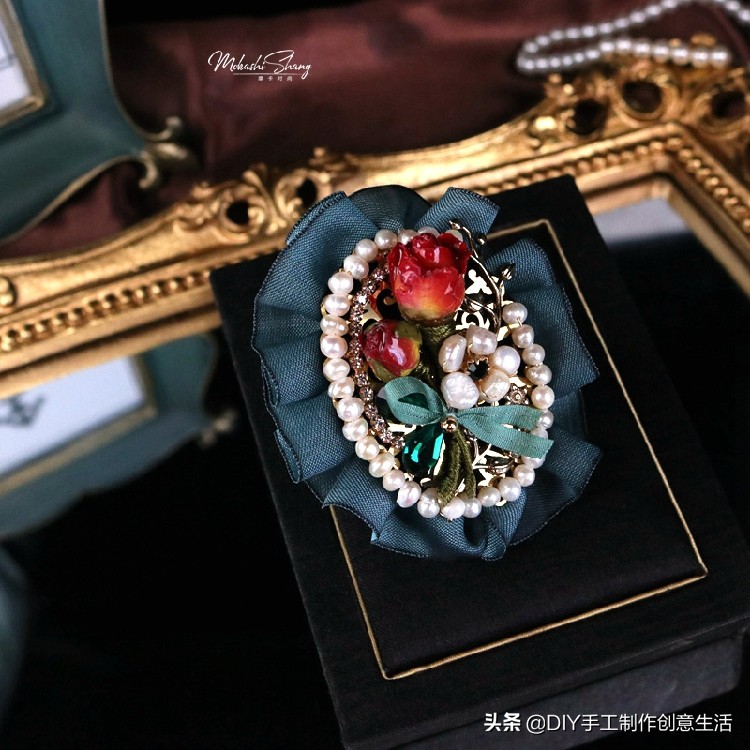 永生花首饰手工diy制作,制作永生花首饰