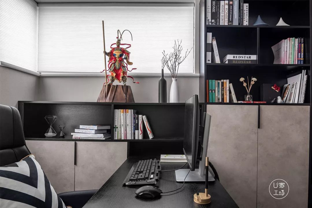 11平方米书房设计现代轻奢风格,100个绝美书房设计图片