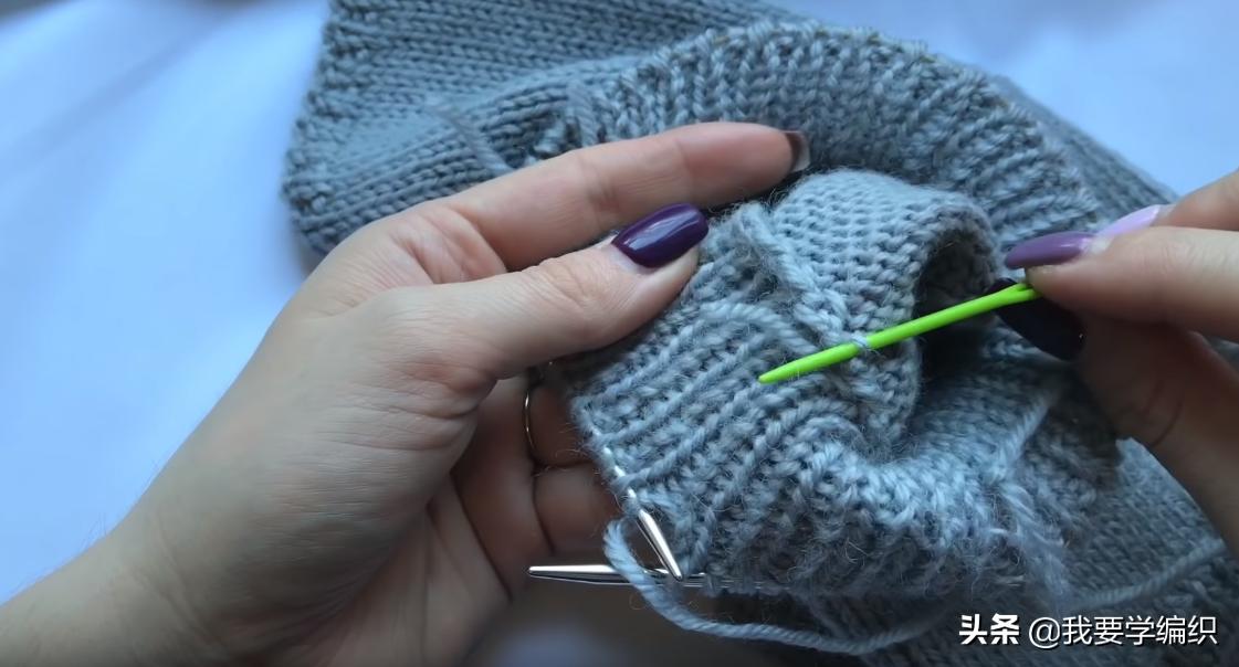 v领挑边怎么织,织毛衣织螺纹哪一个好看