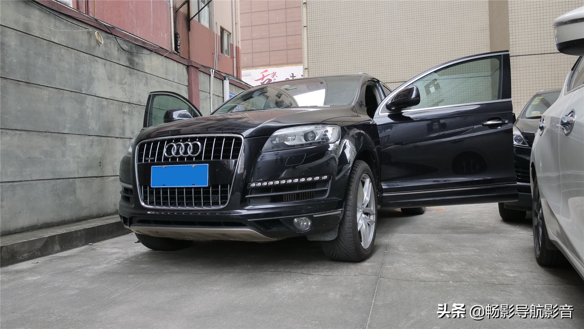 奥迪q7改内饰导航,奥迪q7改装大屏导航线束