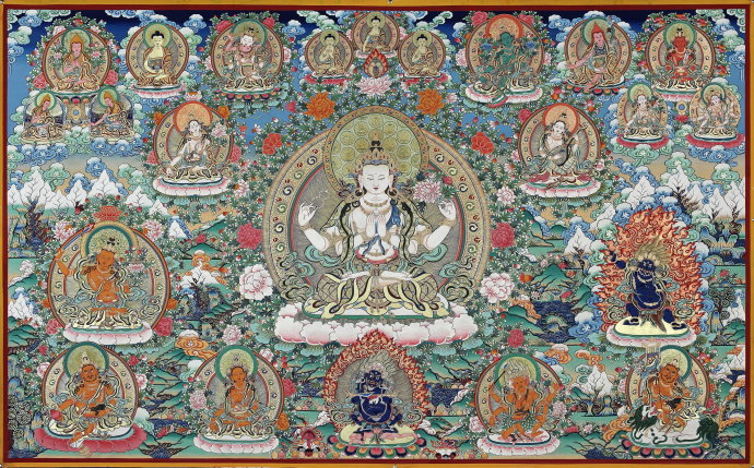 唐卡100幅欣赏,金唐卡和红唐卡还有黑唐卡哪个好