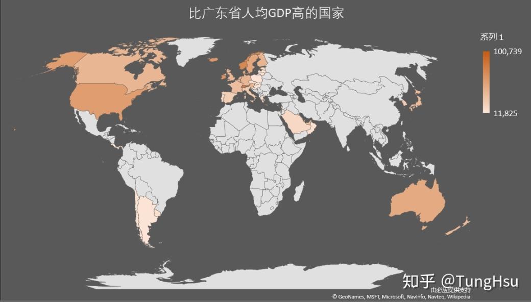 广东省相当于世界哪个国家,广东省和别的省的差别