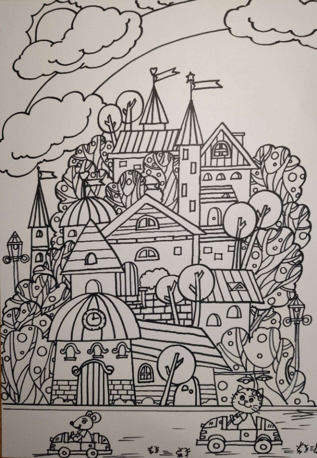 小孩子暑假学习画画需要如何安排,1-3岁孩子学画画基础入门房子