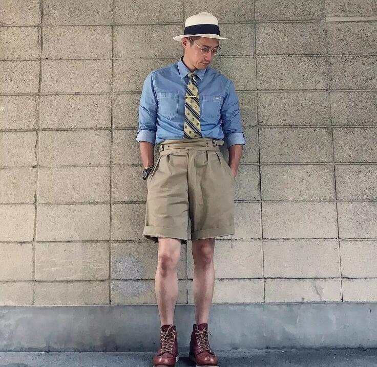 4分短裤军装男休闲,男士连帽工装短裤