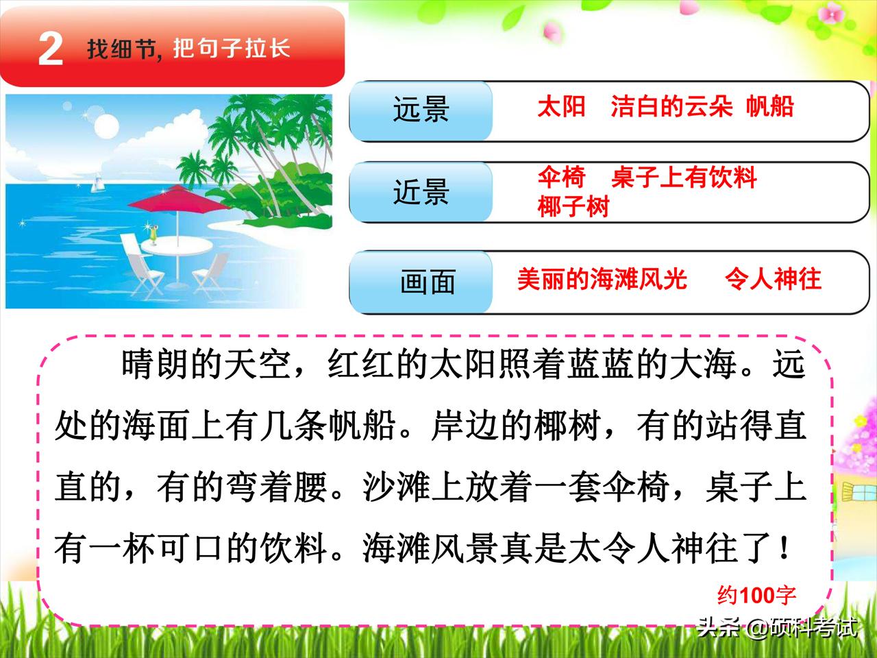 一二年级语文看图写话专项练习:20个详细教程+练习范文,可*载下**