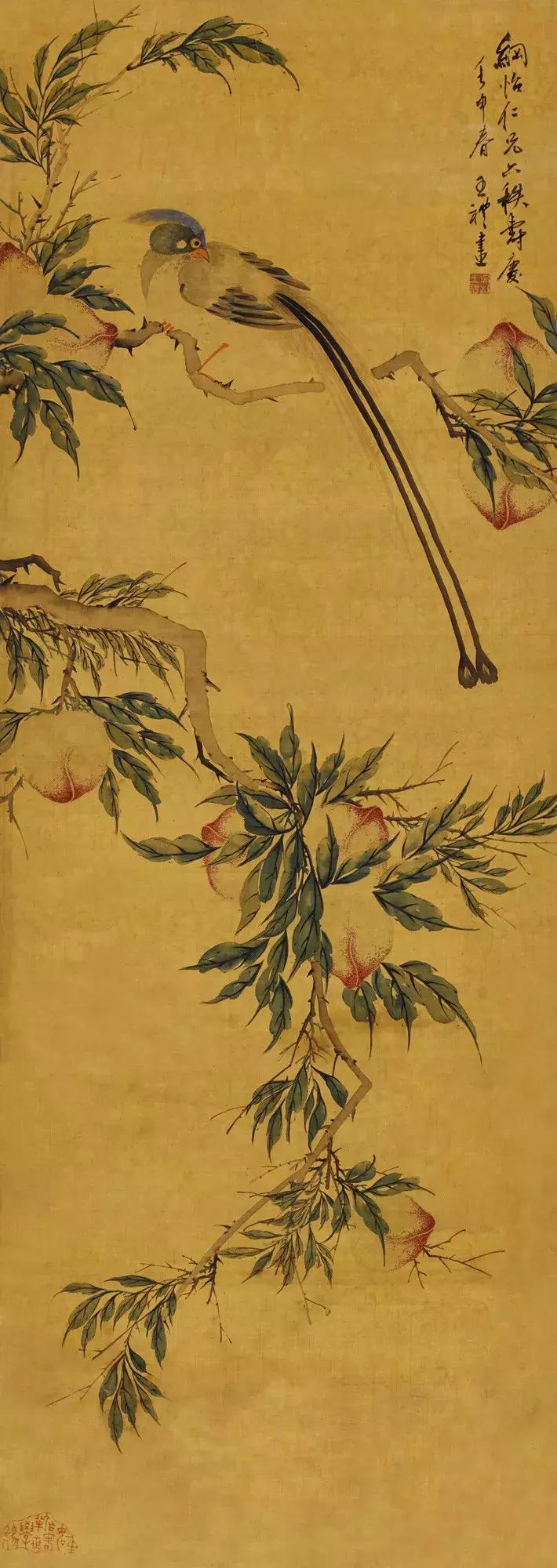 潘天寿100幅花鸟画欣赏,潘天寿花鸟画构图法