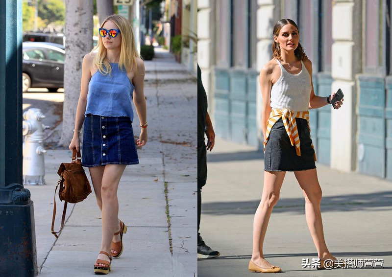 夏天百搭牛仔短裙气质款,时尚减龄牛仔短裙