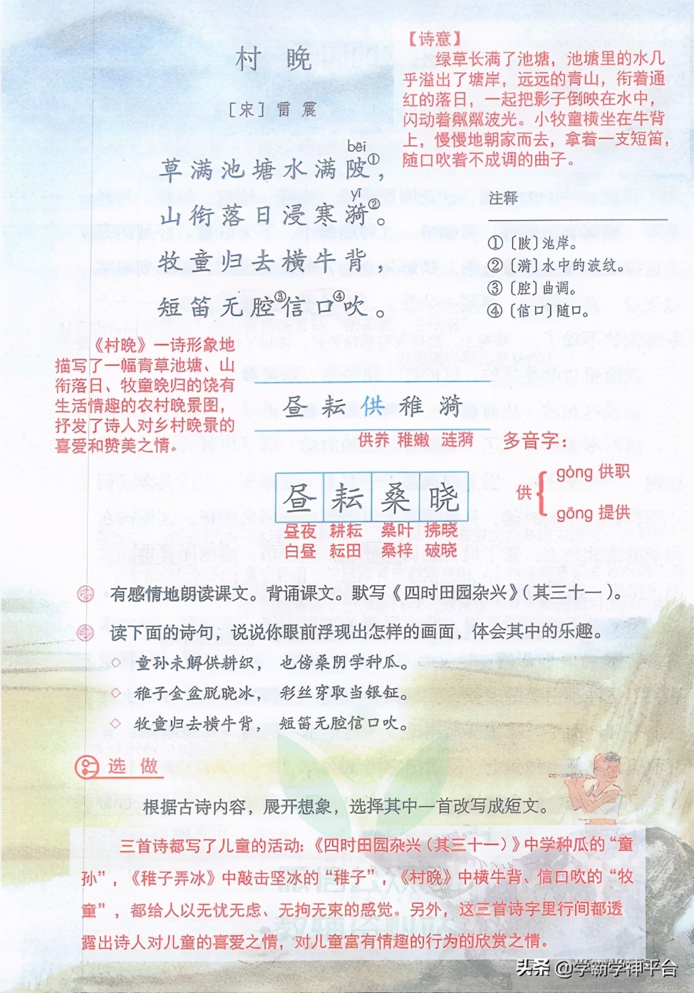 五年级下册语文第一单元讲解,五年级语文下册第一单元知识整理