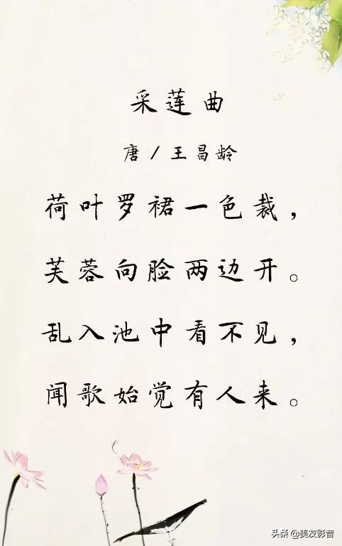 采莲曲古诗动画,采莲曲古诗三年级