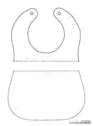 1-3岁宝宝专用围兜有袖子,宝宝布兜制作方法
